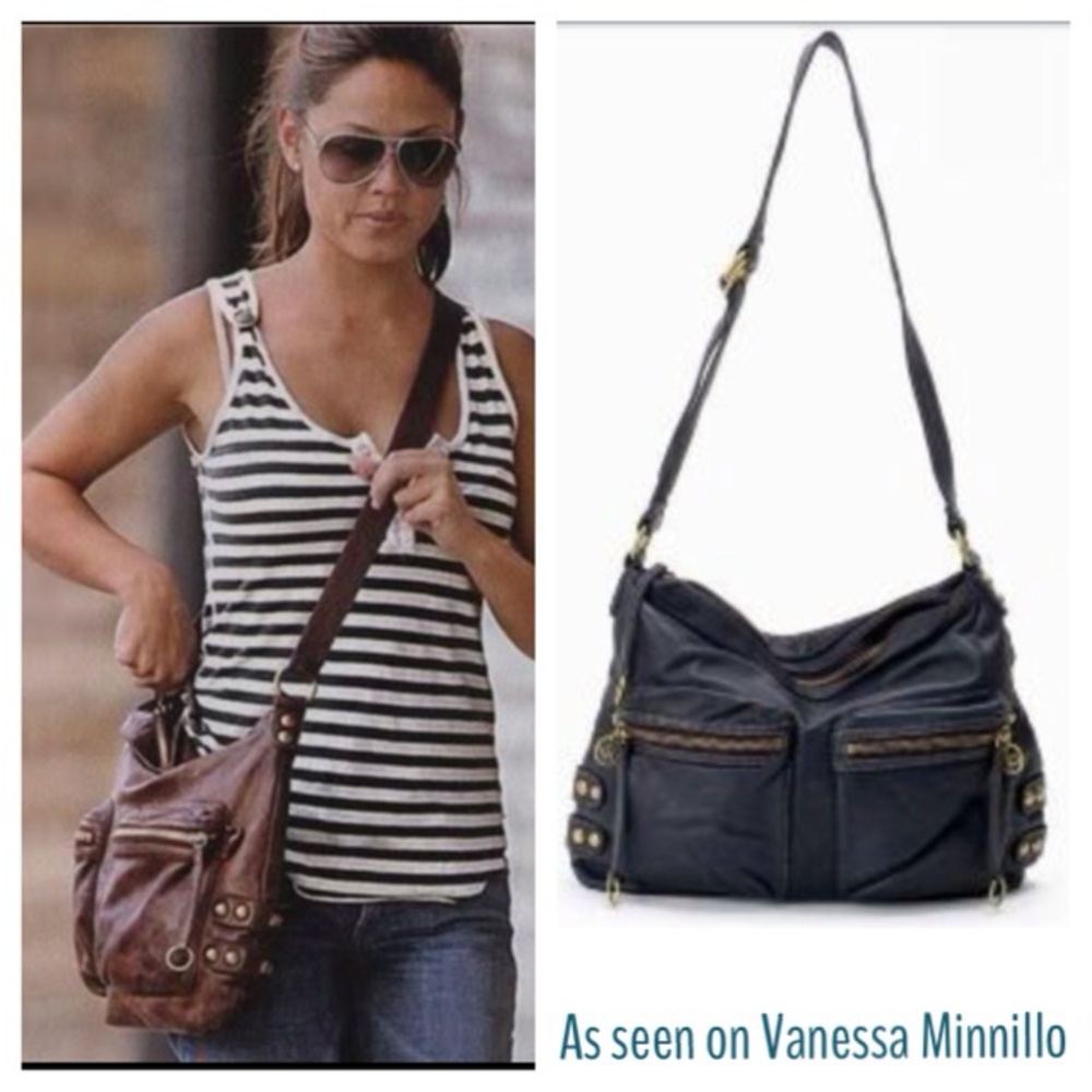 Navy Linea Pelle, Messenger Bag
